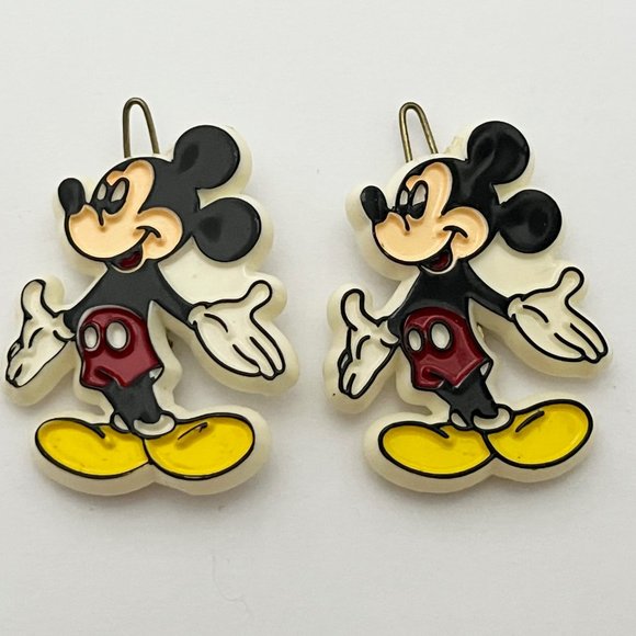 VINTAGE LOT OF MICKEY MOUSE HAIR ACCESSORIES AND BUTTON COVERS, COLLECTIBLES - Picture 6 of 11